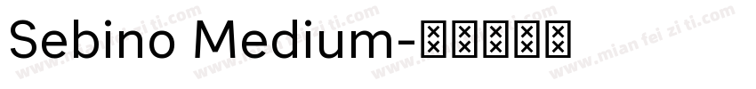 Sebino Medium字体转换